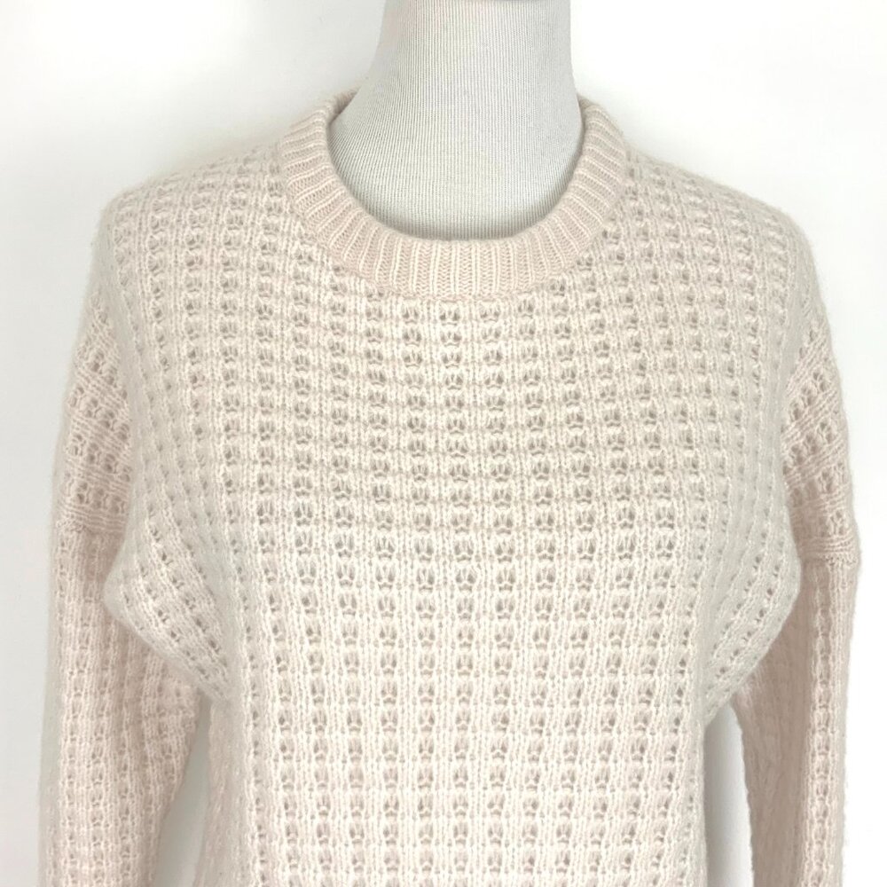 Cashmere Cropped Waffle Knit Sweater from Cashmere 360 Sz M - Picture 9 of 16